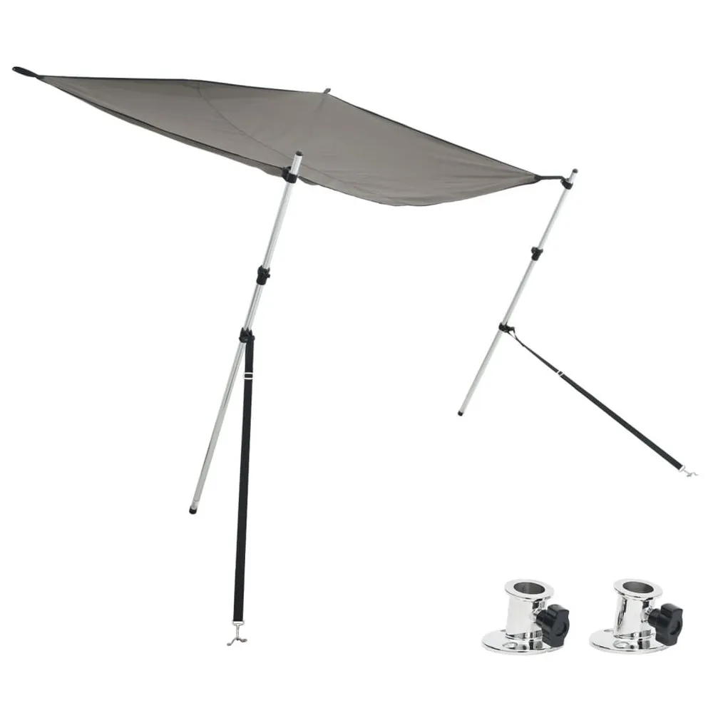 Conj. extensão de toldo em T 170x170x(113-182,5) cm antracite