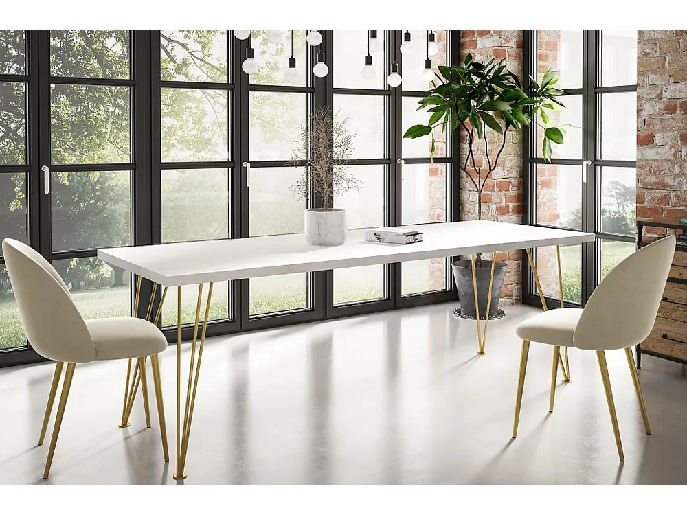Mesa De Jantar ROSE DT80 80x240x76 Branco