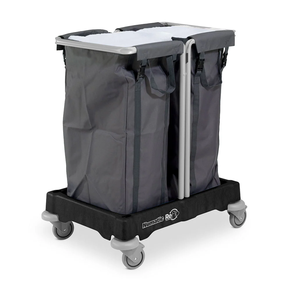 NUMATIC NuBag NBT200R – Carro para Roupa com Sacos Laváveis Duplos de 100L e Estrutura Resistente com Rodas Amortecedoras...