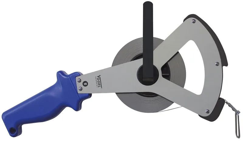 Fita métrica Vogel Germany em armação triangular de metálico leve, 20 m, tipo B, 143306