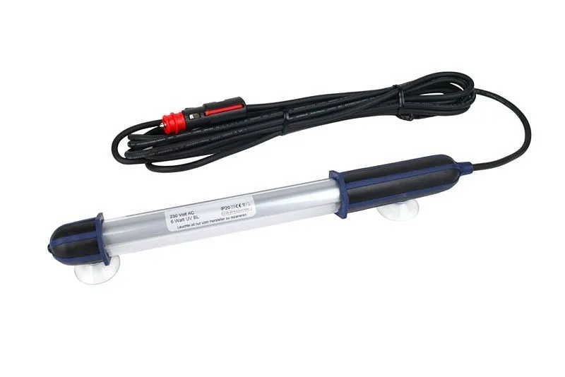 Candeeiro de mão ProGlass UV 6 W (12 V) com ficha para tomada de automóvel/isqueiro, UVA-200