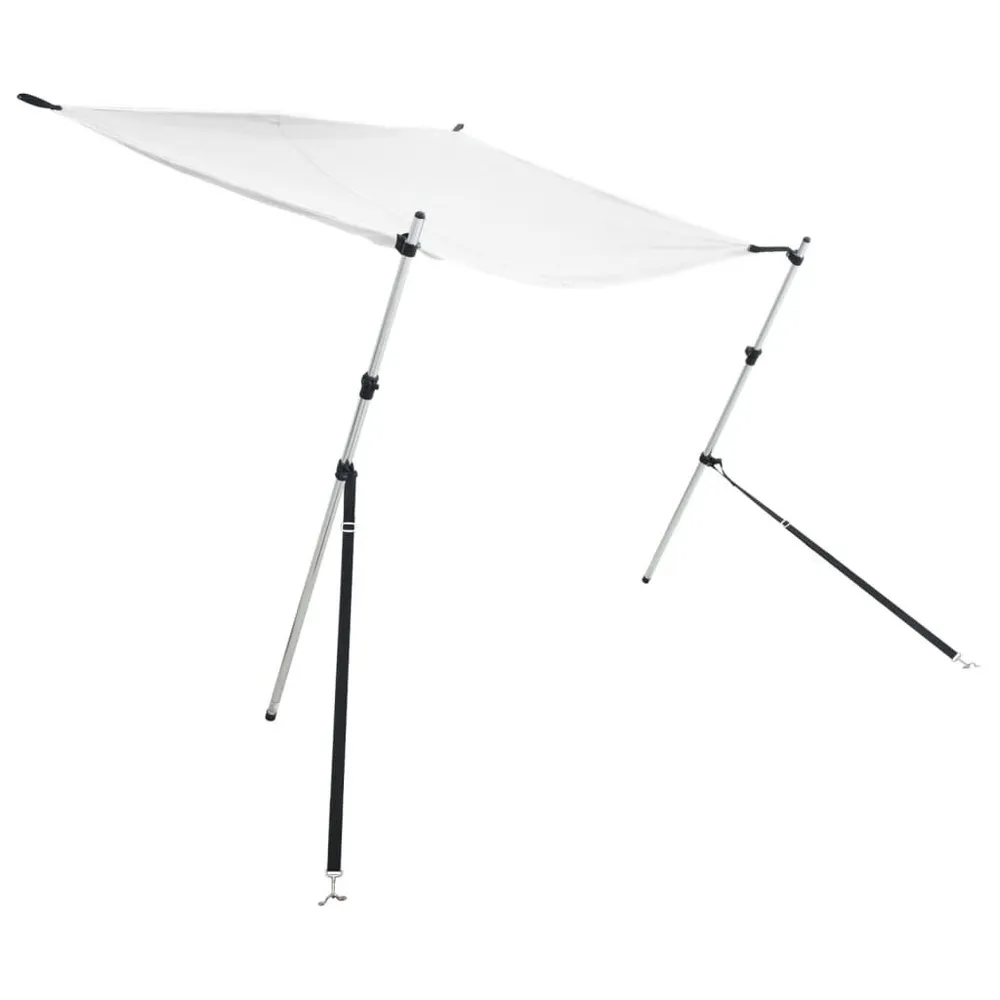 Conjunto extensão de toldo em T 170x170x(113-182,5) cm branco