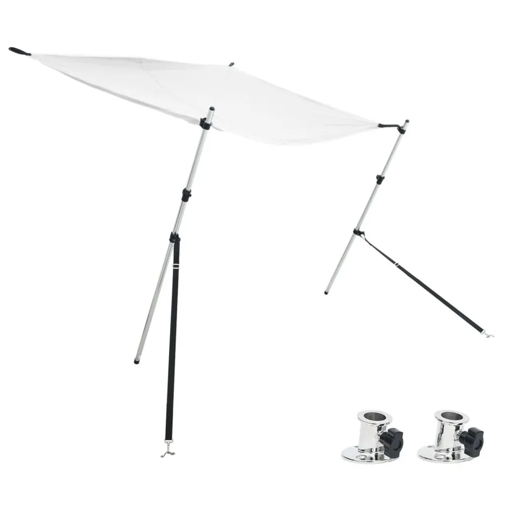 Conjunto extensão de toldo em T 170x170x(113-182,5) cm branco