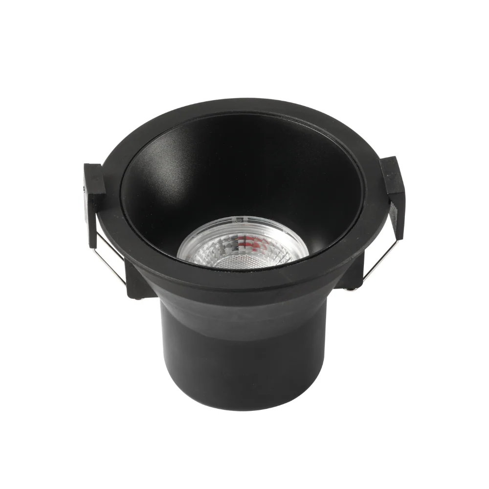 DOWNLIGHT REDONDO CCT 8W PRETO IP44 640LM Ø103mm*H85mm LED7