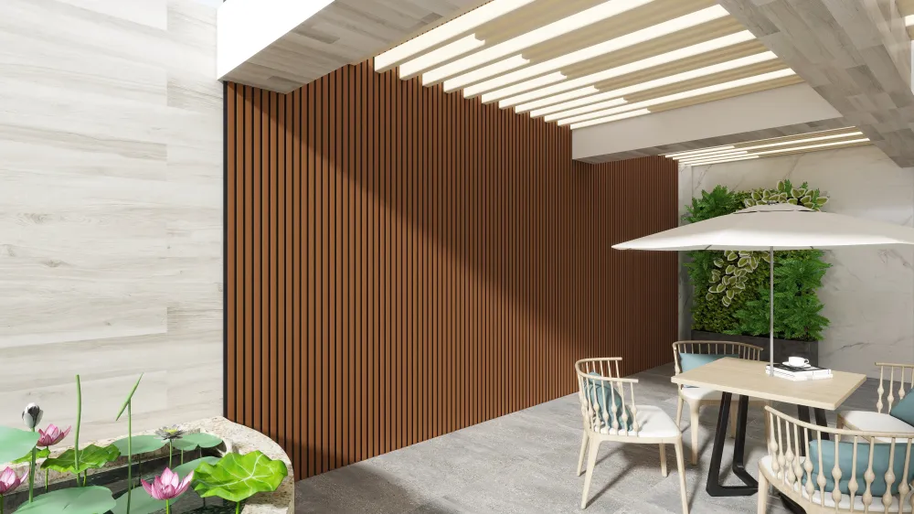 Angulo Externo para Painel Ripado WPC para Viagens Longas