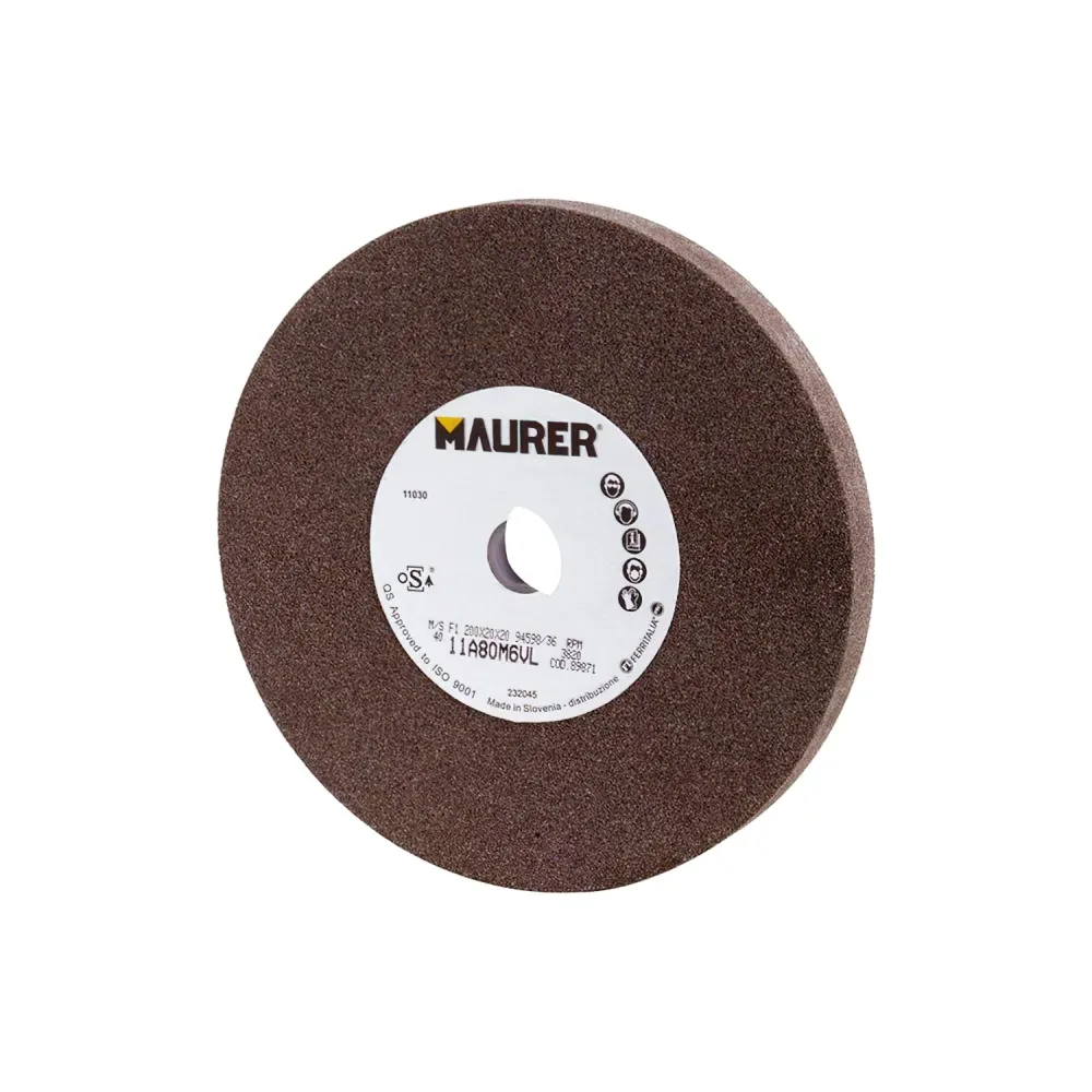 Disco de desbaste Maurer Corindon 125x15x16 mm, grão 80