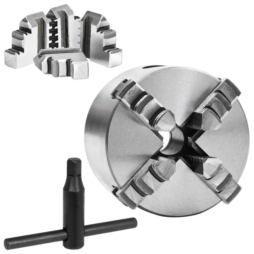 Bucha de torno autocentrante com 4 grampos 80 mm ço