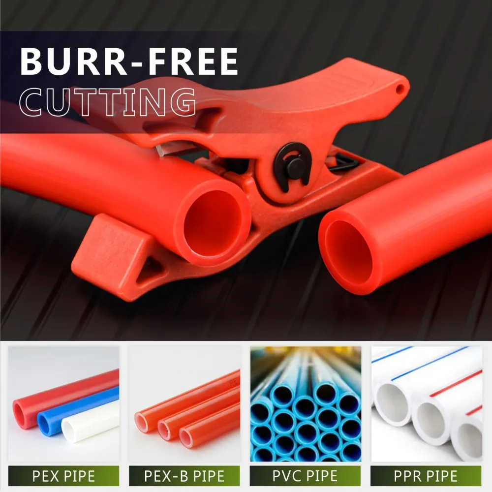 Cortador de tubos PEX ICP-CT01 para tubos PEX e PVC de 3/8'', 1/2'', 3/4'', 5/8'', 1'', ferramenta de corte de tubos PEX r...