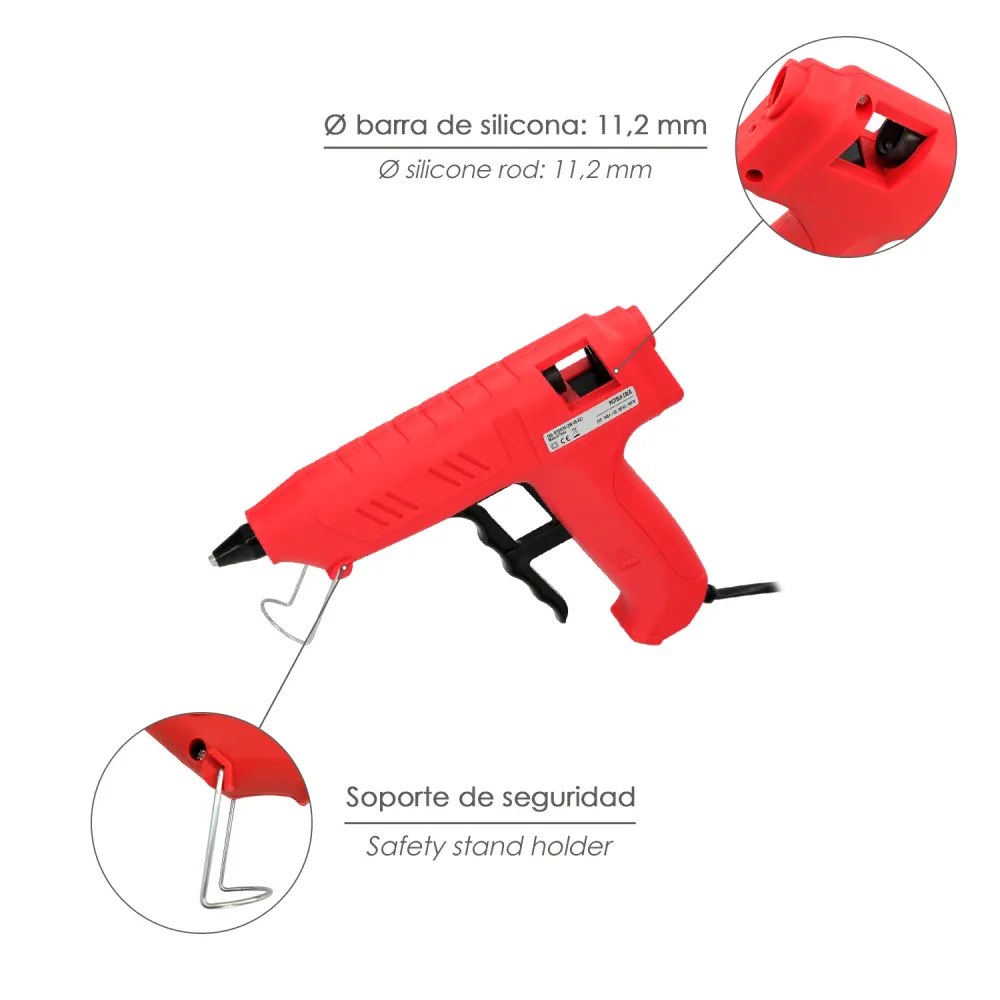 Pistola de Ar Quente Wolfpack-IDE 100 W / 11,5 mm. Industrial