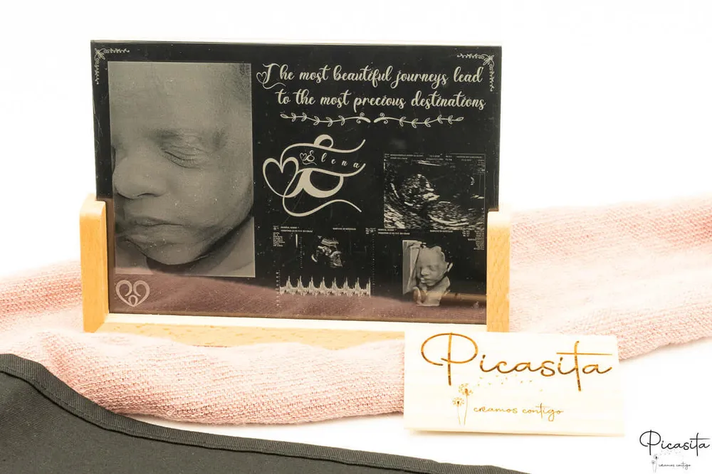 Placa de Ecografia 5D Personalizada | Exclusivo Picasita