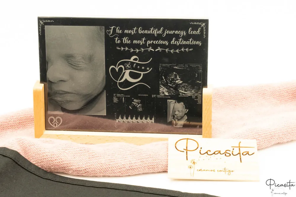 Placa de Ecografia 5D Personalizada | Exclusivo Picasita