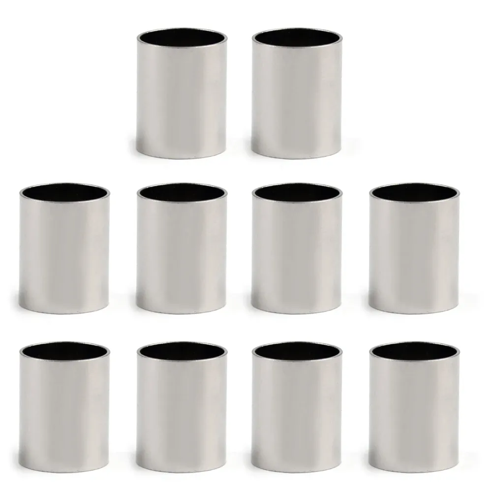 10pcs Crimp manga Ferrule Tube Tubo para RG8 LMR400 RG213 RG214 Conector de cabo