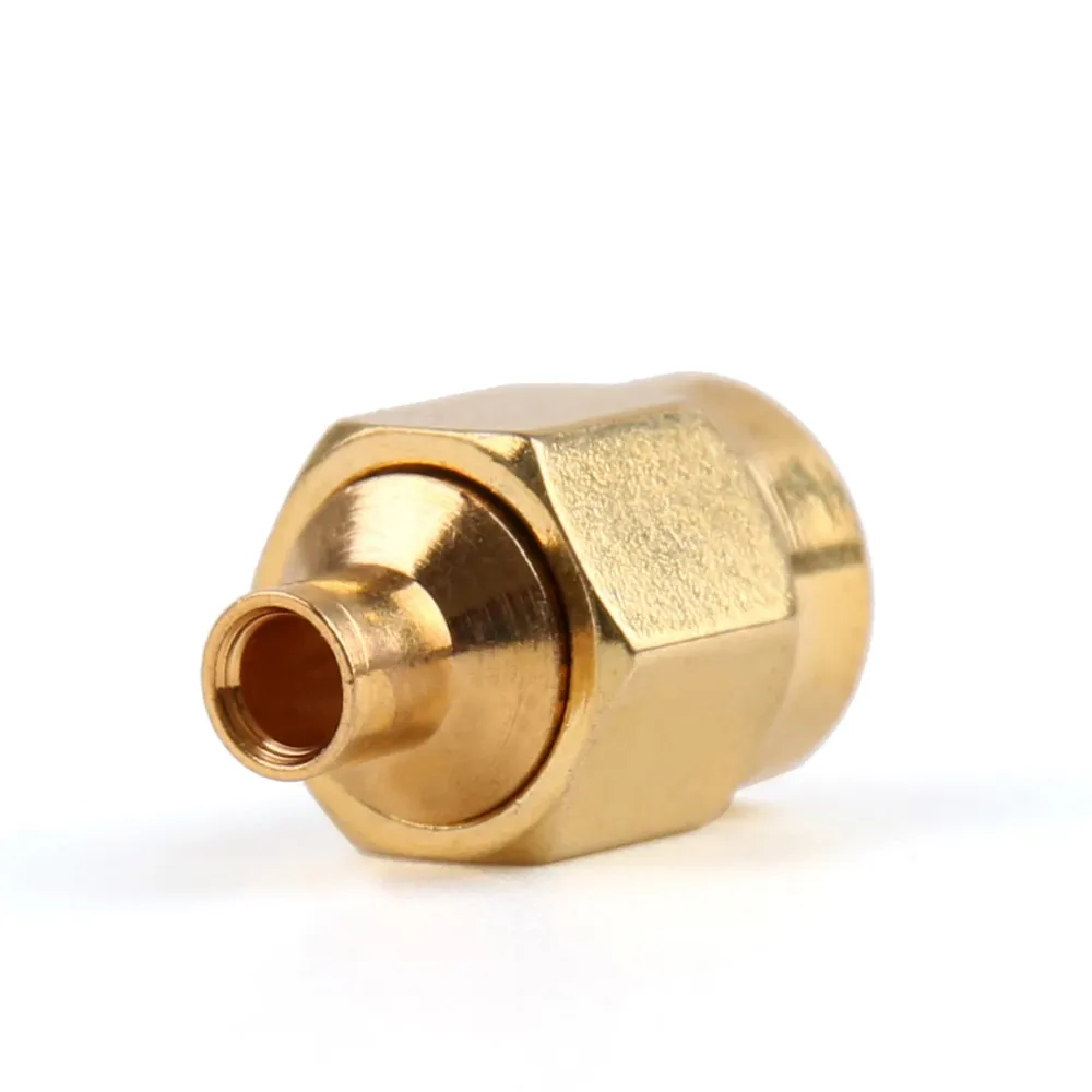 Conector SMA macho para solda RG402 com 10 peças 0.141" Cabo semi-rígido reto