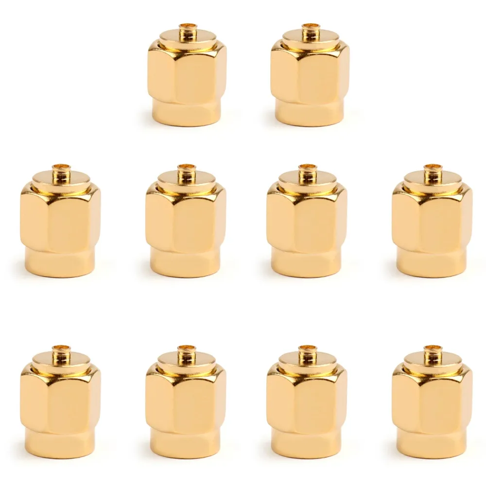 10 peças SMA macho para IPX U.fl Conector adaptador RF reto com plugue macho