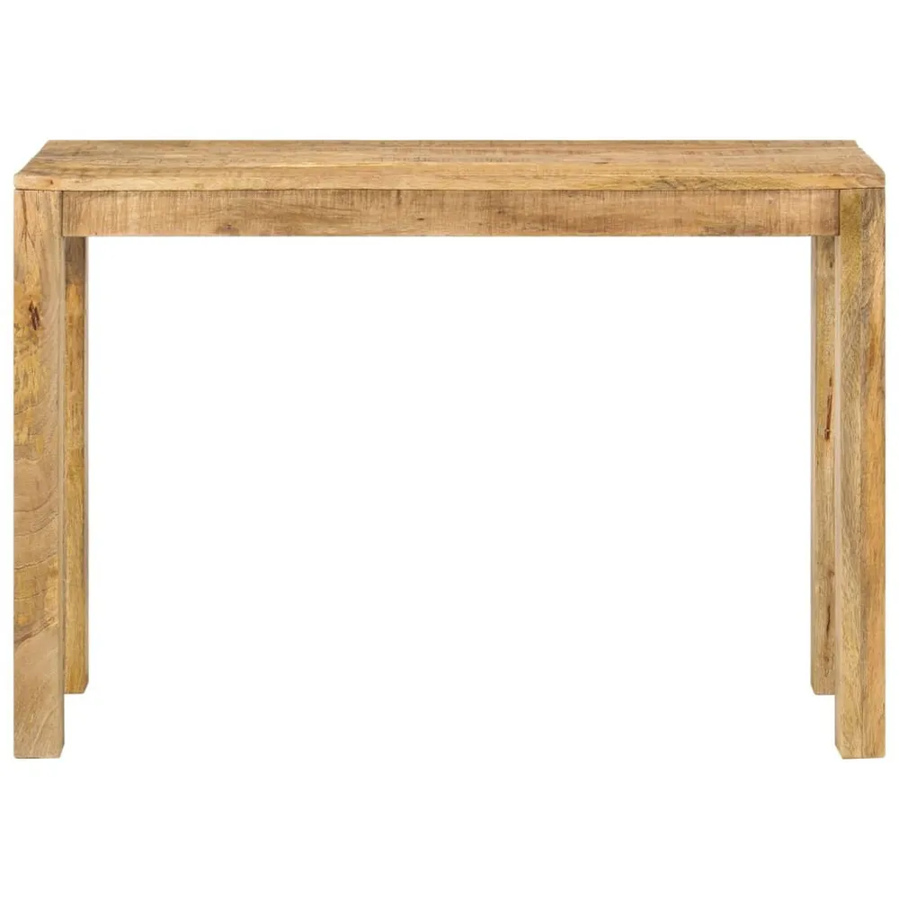 Mesa consola 110x35x76 cm madeira de mangueira áspera