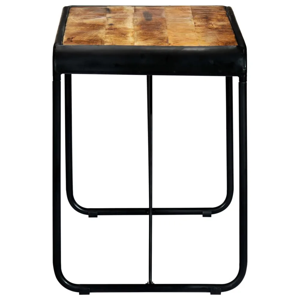Mesa de jantar 118x60x76 cm madeira de mangueira maciç áspera