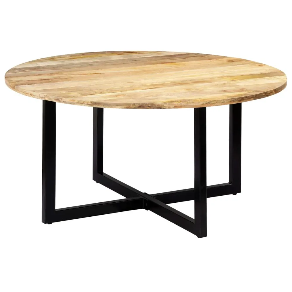 Mesa de jantar 150x73 cm madeira de mangueira maciç