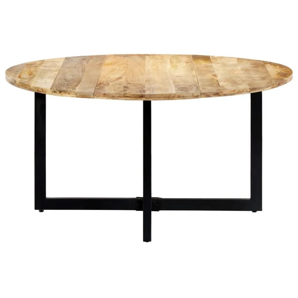 Mesa de jantar 150x73 cm madeira de mangueira maciç