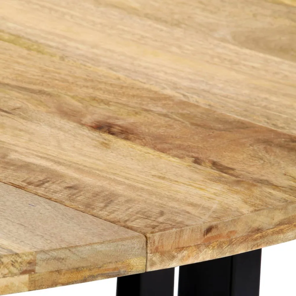 Mesa de jantar 150x73 cm madeira de mangueira maciç