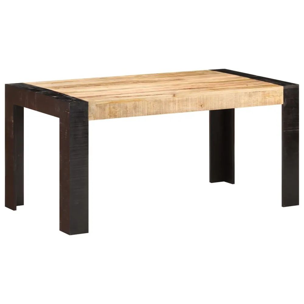 Mesa de jantar 160x80x76 cm madeira mangueira maciç