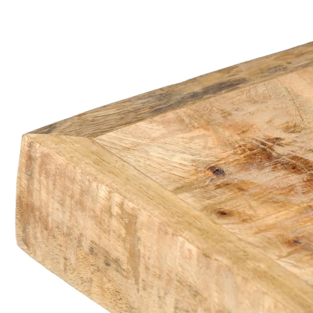 Mesa de jantar 180x90x76 cm madeira de mangueira maciç áspera