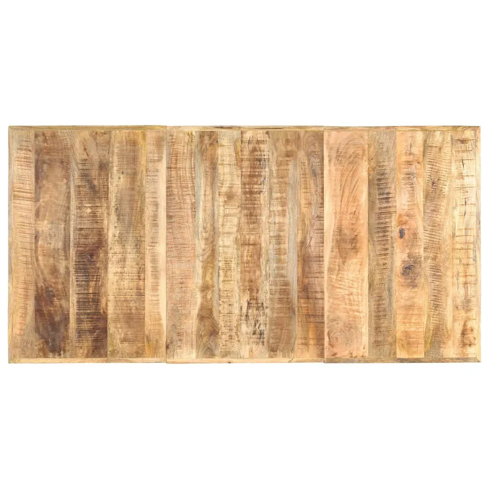 Mesa de jantar 180x90x76 cm madeira de mangueira maciç áspera