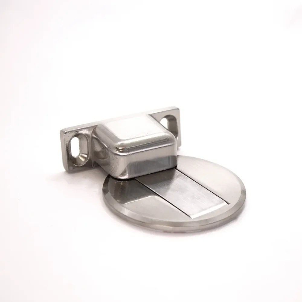 Trava Porta Magnético Slim - Cromado - ComfortDoor
