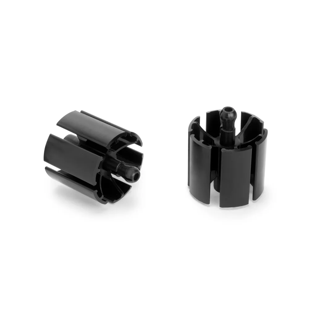 Coluna de prensa-cabos hexagonal, plástico, preto