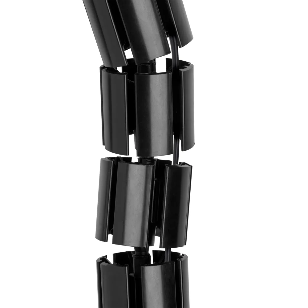 Coluna de prensa-cabos hexagonal, plástico, preto