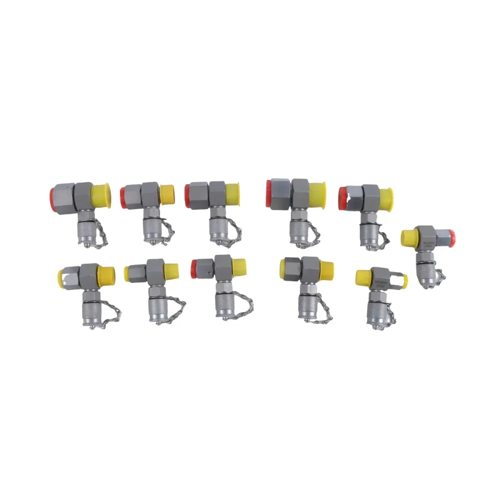 Conjunto de acoplamento giratório hidráulico, 11 pacotes, testador de conector para reparo, escavadeira, máquinas de const...
