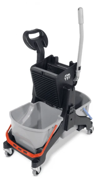 NUMATIC MIDMOP1616 ReFlo – Carro de Limpeza Compacto com Prensa Allmops e Baldes Duplos de 16L para Água Limpa e Suja