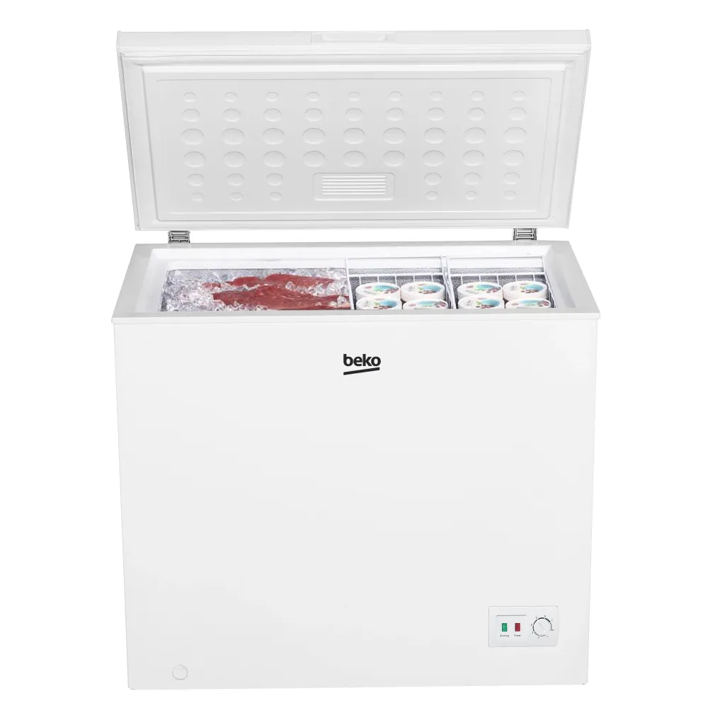 Arca Congeladora Horizontal Beko CF200EWN | 198L, Classe E, Branco