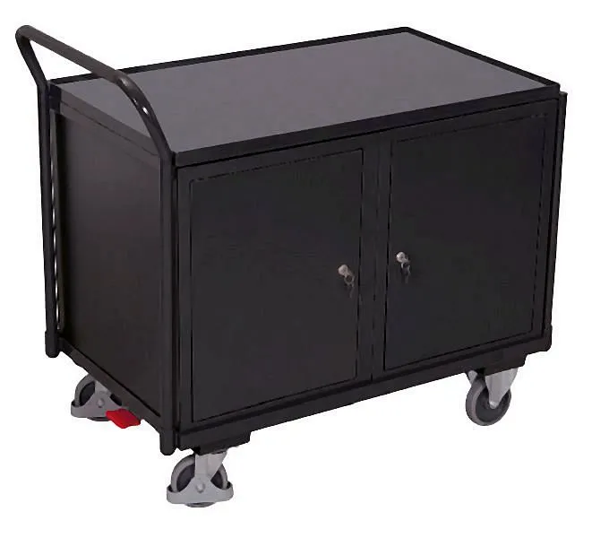 Carrinho de oficina VARIOfit com 1 área de carga, RAL 7016, dimensões externas: 1.125 x 625 x 1.010 mm (LxPxA), sw-600.604/AG