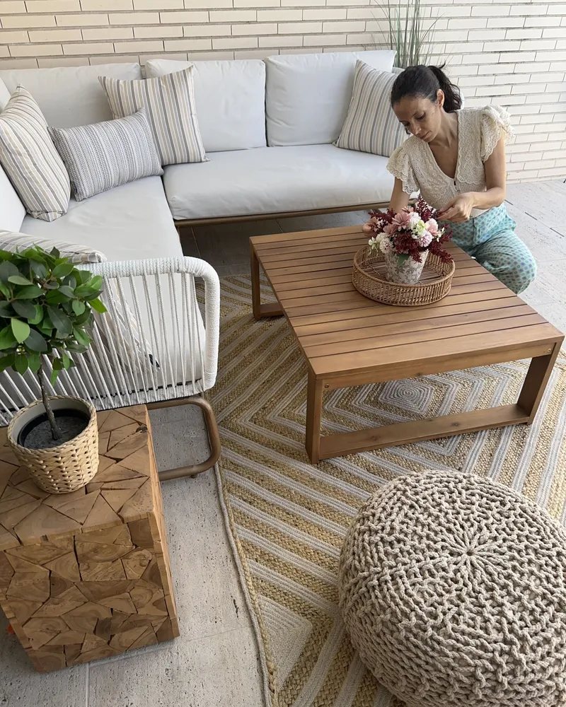 Em algodão Area Rug 80 x 150 cm Beige PIRLI