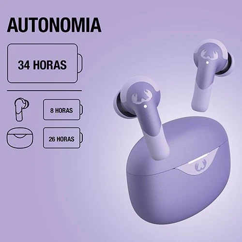 Auriculares True Sem cabos Bluetooth ANC Híbrido Fresh 'N Rebel Twins Ace - Dreamy Lilac