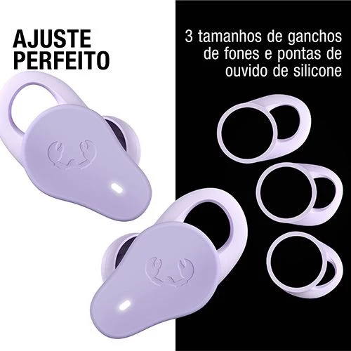 Auriculares True Sem cabos Bluetooth ANC Híbrido Fresh 'N Rebel Twins Rush - Dreamy Lilac