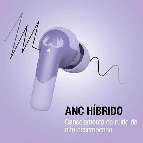 Auriculares True Sem cabos Bluetooth ANC Híbrido Fresh 'N Rebel Twins Ace - Dreamy Lilac