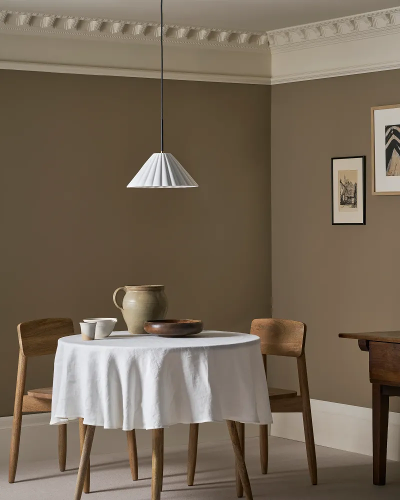 Cotswold Candeeiro suspenso médio porcelana fina - Latão Antigo