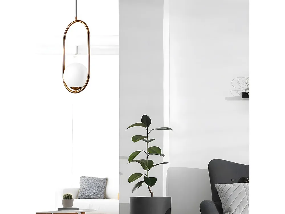Candeeiro Suspenso Amber, Latão, 20x20x140 cm, EPIKASA