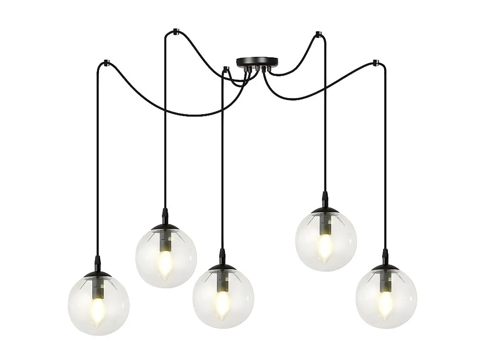 Candeeiro Suspenso Gigi, Preto, 200x200x70 cm, EPIKASA