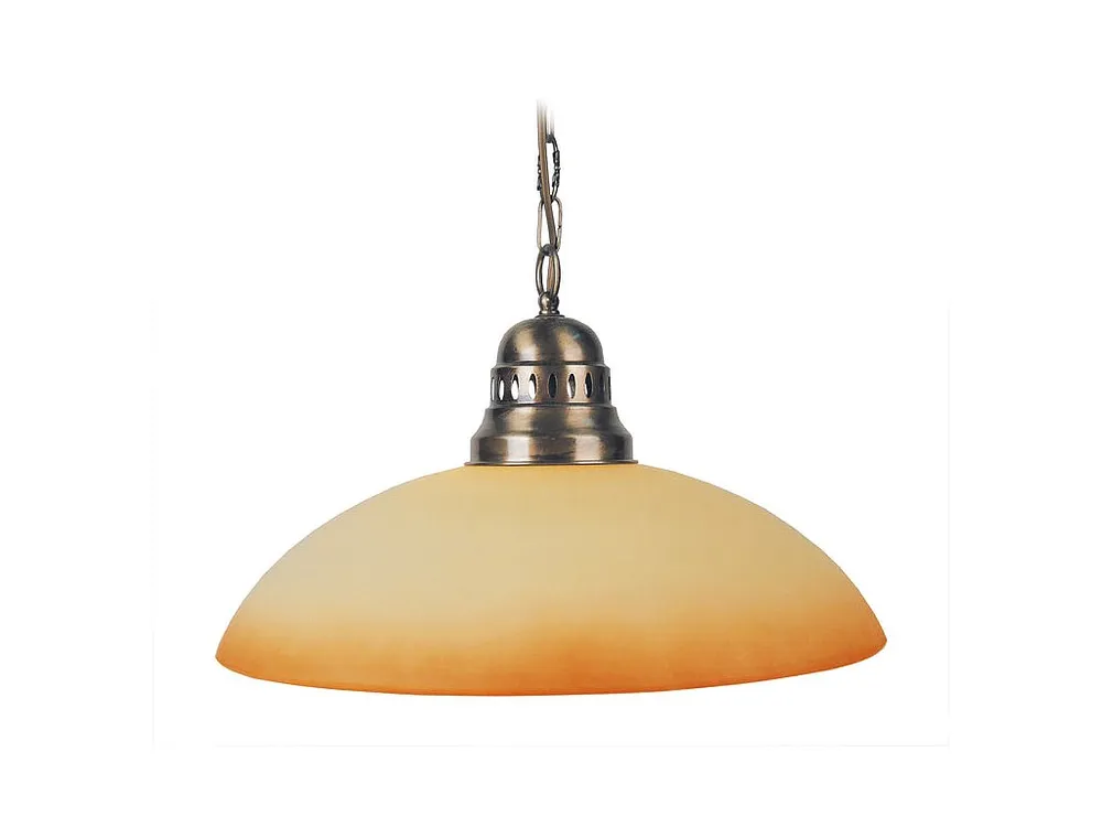 Suspensão TOSEL CARLOT 1 vidro cúpula creme D35 x H70 cm