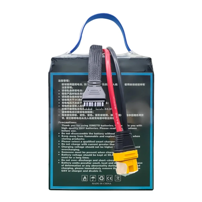 Rolamento de Roda Bateria XINGTO 51.8V 14S 22000mah 10C Lipo - Bateria de lítio semi-sólida de alta densidade para drone UAV