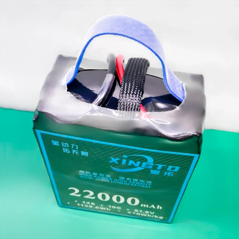 Rolamento de Roda Bateria XINGTO 51.8V 14S 22000mah 10C Lipo - Bateria de lítio semi-sólida de alta densidade para drone UAV