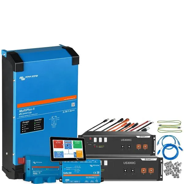 Kit de backup Offgridtec Bateria Pylontech LiFePO4 de 7 kWh - Inversor Victron MultiPlus II 48/5000 monofásico, 4-01-01372...