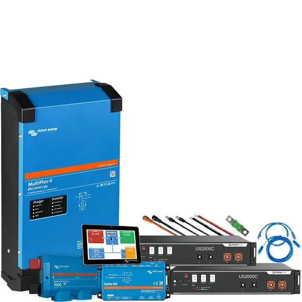 Kit de backup Offgridtec Bateria Pylontech LiFePo4 de 9,6 kWh - Inversor Victron MultiPlus II 48/3000 monofásico, 4-01-013...
