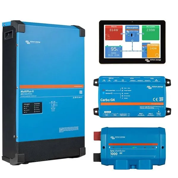 Kit de backup Offgridtec Bateria Pylontech LiFePO4 de 19,2 kWh - Inversor Victron MultiPlus II 48/10000 monofásico, 4-01-0...