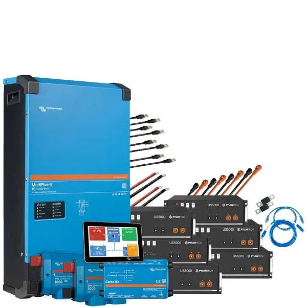 Kit de backup Offgridtec Bateria Pylontech LiFePO4 de 28,8 kWh - Inversor Victron MultiPlus II 48/10000 monofásico, 4-01-0...