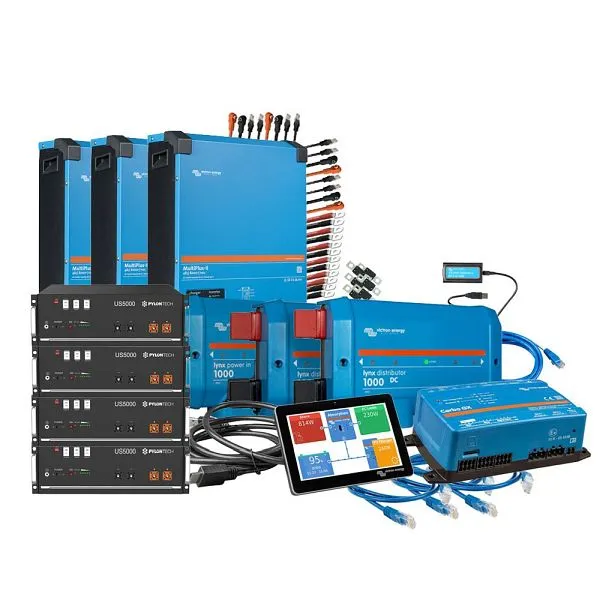 Kit de backup Offgridtec trifásico 19,2 kWh com bateria Pylontech US5000 Victron MultiPlus-II 48/8000, 4-01-015810-001