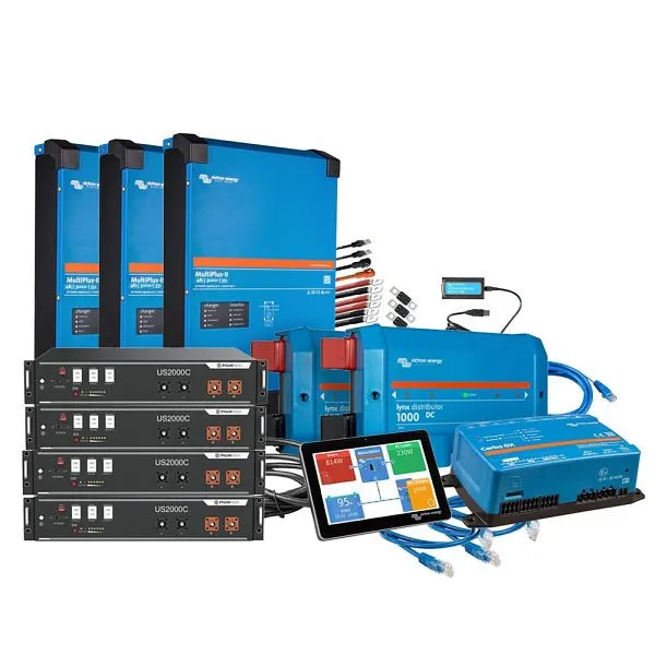 Kit de backup Offgridtec trifásico 9,6 kWh com bateria Pylontech US2000C Victron MultiPlus II 48/3000, 4-01-015800-002