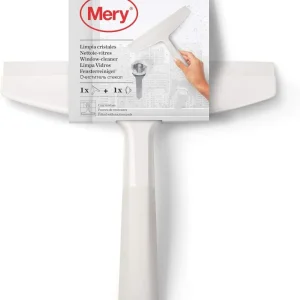 MERY Limpa Vidros Cinza Distinto e Branco com Ventosa para Superfícies Lisas